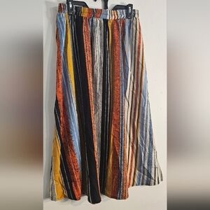 Multicolor Striped Skirt